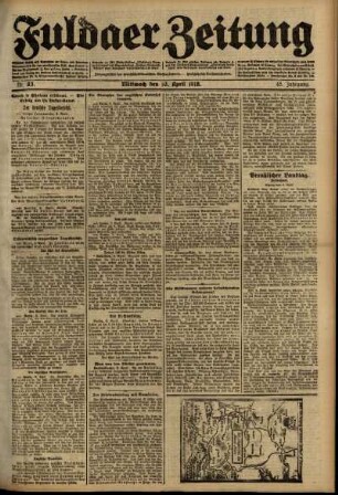 Ausgabe vom Mittwoch, den 10. April 1918.