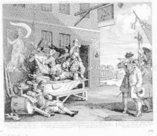 Die Invasion: England (Nr. 40 der "Sammlung Hogarthischer Kupferstiche", siebente Lieferung)