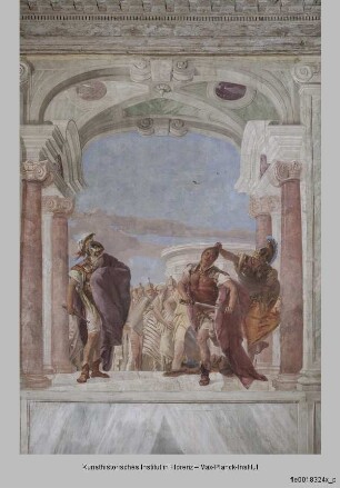Sala dell'Iliade : Minerva verhindert, dass Achilles Agamemnon tötet