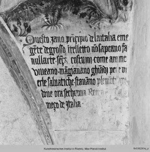 König Janus, 1. König von Latium - Dekoration der Südwand und der südlichen Gewölbezwickel
