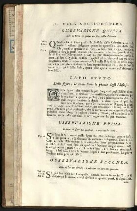 Capo 6. Delle figure, quali fanno le piante degli Edifizj.