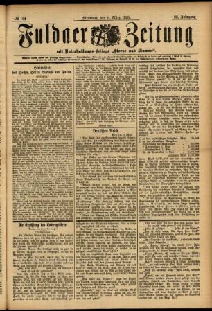 Ausgabe vom Mittwoch, den 06. März 1895.