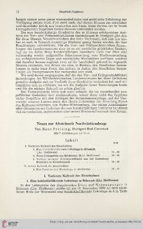 Neue Folge 16: Neues zur Altsteinzeit Nordwürttembergs