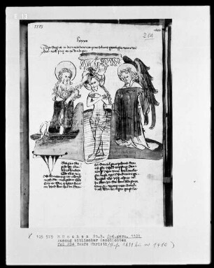 Auszug biblischer Geschichten — Taufe Christi, Folio 284recto