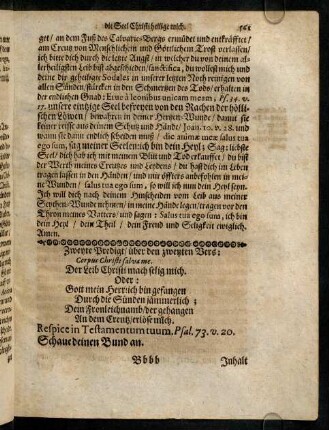 561-572, Zweyte Predigt