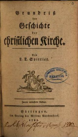 Grundriß der Geschichte der christlichen Kirche