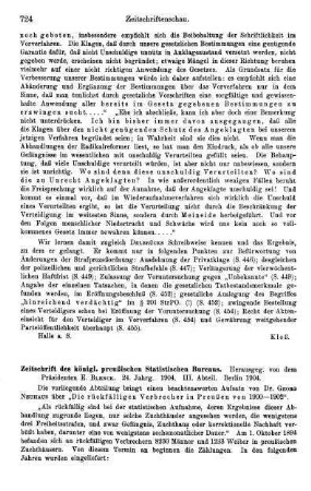 724-727, Zeitschrift des königl. preußischen Statistischen Bureaus