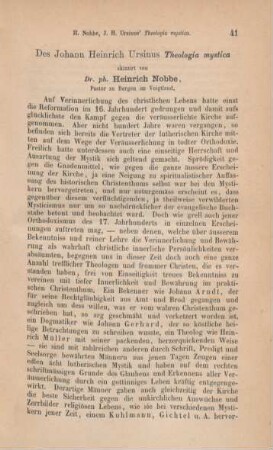 41-67 Des Johann Heinrich Ursinus Thologia mystica