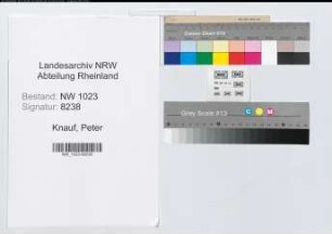 Entnazifizierung Peter Knauf , geb. (Polizeibetriebsassistent)