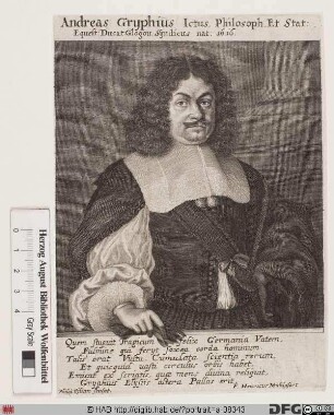 Bildnis Andreas Gryphius (eig. Greif)