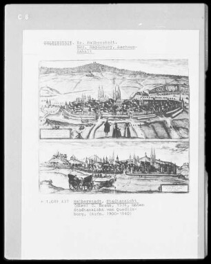 Stadtansicht von Halberstadt