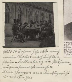 Gruppenporträt mit Emil Römmler