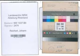 Entnazifizierung Johann Reichart , geb. 07.09.1896 (Metzger)