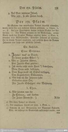 Der 132. Psalm