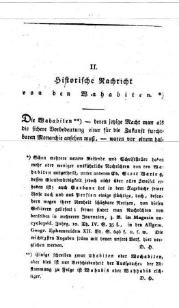 Historische Nachricht von den Mahabiten.