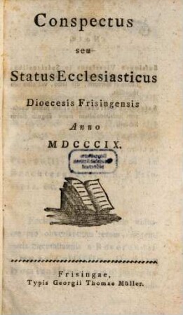 Conspectus status ecclesiastici Dioecesis Frisingensis, 1809