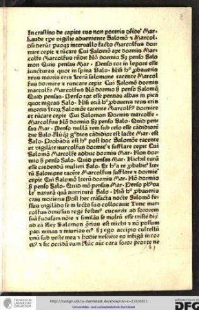 Quid pensas Marcolfus ? Nichil tutum esse credendum mulieri.