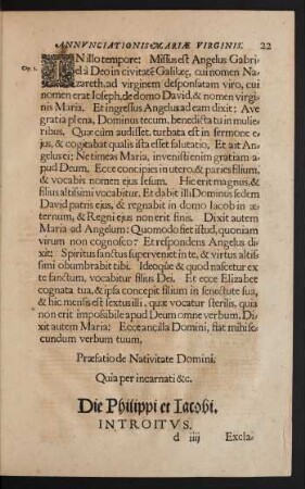 Die Philippi et Iacobi.
