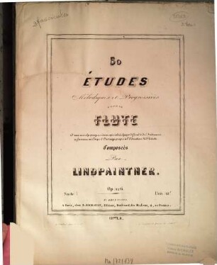 50 Etudes mélodiques et progressives : pour la flûte ; op. 126