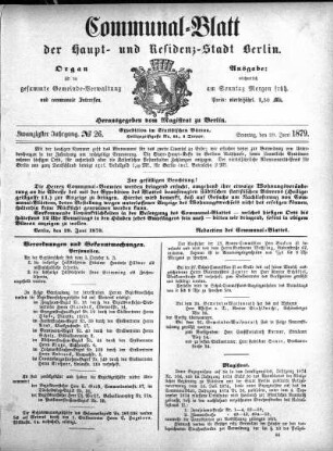 1879,26: No. 26, 29. Juni 1879