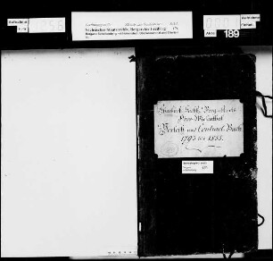 Verleih- und Kontraktbuch des Bergamtes Oberwiesenthal