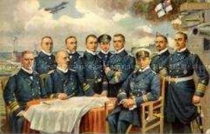 Gruppenbild deutscher Marineoffiziere