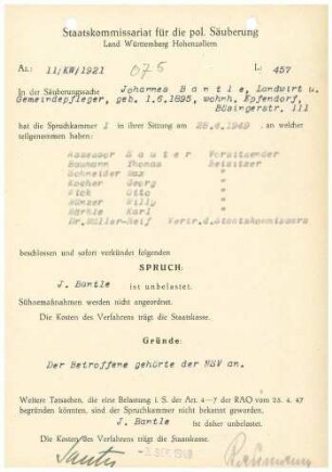 Bantle, Johannes