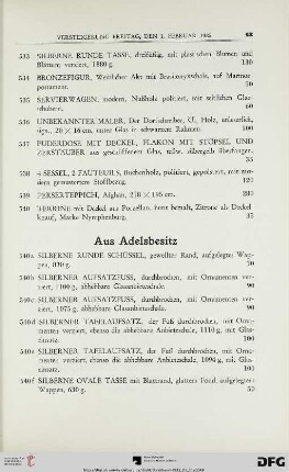 Aus Adelsbesitz (Nr. 540a-540u)