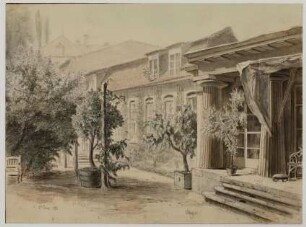[Eingang zum Gartensaal in der Leipziger Straße 3] : d. 10ten Juni 1851
