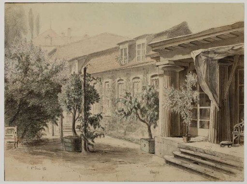 [Eingang zum Gartensaal in der Leipziger Straße 3] : d. 10ten Juni 1851