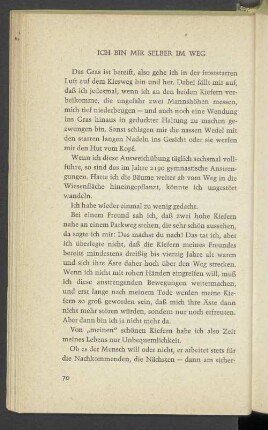 Ich bin mir selber im Weg