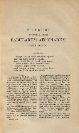 Phaedri fabulae : für Schüler