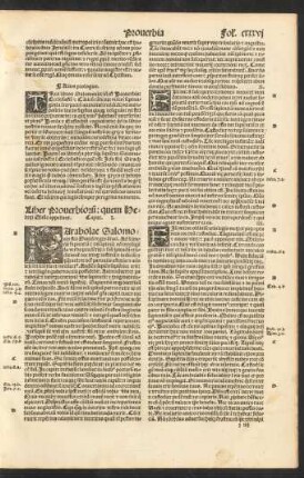 Liber Proverbiorum: quem Hebraei Misle appellant.