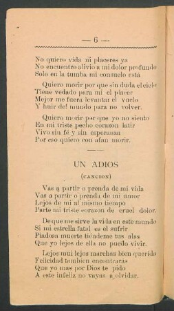 Un adíos