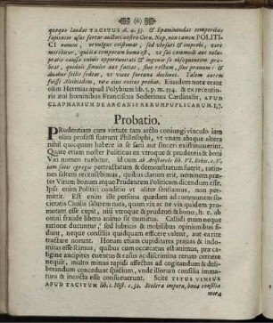 Probatio.