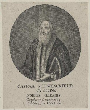 Bildnis des Caspar Schwenckfeld