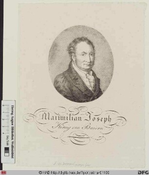 Bildnis Maximilian IV. (I.) Joseph, Kurfürst/1806 König von Bayern (reg. 1799-1825)