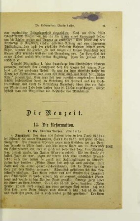 14. Die Reformation