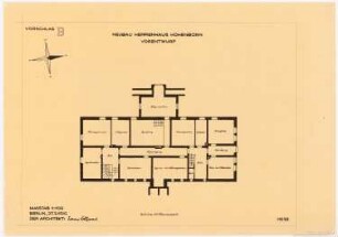 Herrenhaus Hohenborn bei Kassel Umbau: Grundriss KG B 1:100