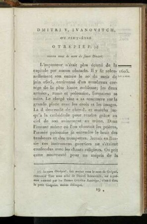 Dmitri V, Ivanovitch, ou peut-être Otrépief;[...]