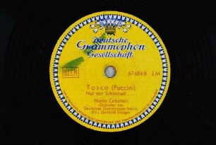 Tosca : Nur der Schönheit... / (Puccini)