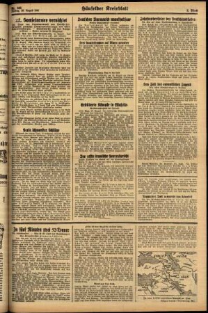 Zweite Ausgabe vom Freitag, den 29. August 1941.