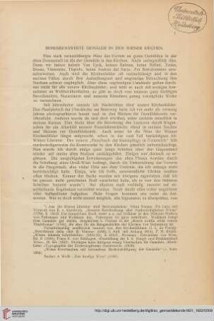 Bemerkenswerte Gemälde in den Wiener Kirchen, [1]