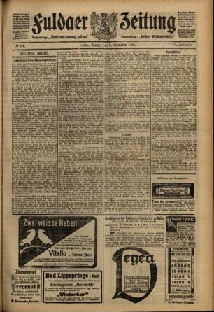 Zweite Ausgabe vom Montag, den 08. November 1909.