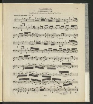 Violoncello. Präludium No. VII.