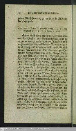 Unbeachtet bleiben schiefe Urtheile, mit Festigkeit wird auf den Zweck gewirkt