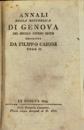 Annali della repubblica di Genova del secolo decimo sesto, 2