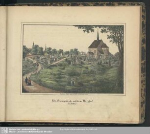 12. Die Frauenkirche mit dem Kirchhofe in Zittau