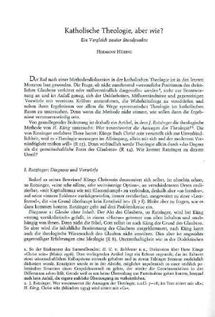 296-304 Katholische Theologie, aber wie?