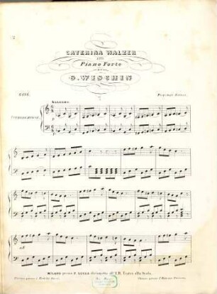 Caterina : Walzer ; per pianoforte